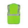 Chaleco reflectante unisex Multi Functional Vest. Color verde neón.