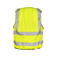 Chaleco reflectante unisex Motorcycle Vest. Color amarillo.