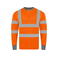 Camiseta de alta visibilidad manga larga unisex Murcia. Color naranja.
