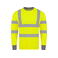 Camiseta de alta visibilidad manga larga unisex Murcia. Color amarillo.