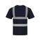 Camiseta de alta visibilidad unisex Hi-Viz. Color azul marino.