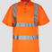 Polo de alta visibilidad unisex Hi-Viz. Color naranja.