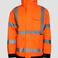 Chaqueta de invierno de alta visibilidad clase 3 unisex Raining Jacket. Color naranja.