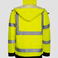 Chaqueta de invierno de alta visibilidad clase 3 unisex Raining Jacket. Color amarillo.