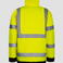 Chaqueta de invierno de alta visibilidad clase 3 unisex Raining Jacket. Color amarillo.
