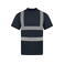 Camiseta de alta visibilidad unisex Hi-Viz. Color azul marino.