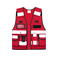 Chaleco reflectante unisex. Color rojo.