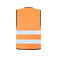 Chaleco reflectante unisex Basic Vest. Color naranja.