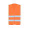 Chaleco reflectante unisex Simple Vest. Color naranja.