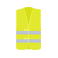 Chaleco reflectante unisex Simple Vest. Color amarillo.