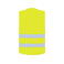 Chaleco reflectante unisex Simple Vest. Color amarillo.