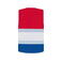 Chaleco reflectante unisex National Flag. Color rojo blanco azul.