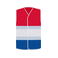 Chaleco reflectante unisex National Flag. Color rojo blanco azul.