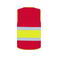 Chaleco reflectante unisex National Flag. Color rojo amarillo rojo.