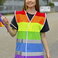 Chaleco arcoiris unisex Pride. .