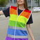 Chaleco arcoiris unisex Pride. .