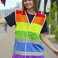 Chaleco arcoiris unisex Pride. .