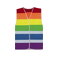Chaleco arcoiris unisex Pride. .