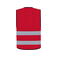 Chaleco reflectante unisex Cologne. Color rojo.