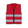 Chaleco reflectante unisex Cologne. Color rojo.