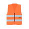 Chaleco reflectante unisex Cologne. Color naranja.