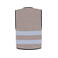 Chaleco reflectante unisex Cologne. Color gris.