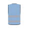 Chaleco reflectante unisex Cologne. Color azul cielo.