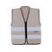 Chaleco reflectante unisex Cologne. Color gris.