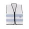Chaleco reflectante unisex Cologne. Color blanco.