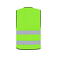Chaleco reflectante unisex Cologne. Color verde lima.