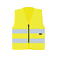 Chaleco reflectante unisex Cologne. Color amarillo.