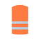 Chaleco reflectante unisex Cologne. Color naranja.