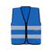 Chaleco reflectante unisex Cologne. Color azul.