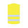 Chaleco reflectante unisex Cologne. Color amarillo.