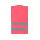 Chaleco reflectante ligero unisex Passau. Color rosa neón.