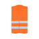Chaleco reflectante ligero unisex Passau. Color naranja.