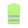 Chaleco reflectante ligero unisex Passau. Color verde neón.