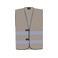 Chaleco reflectante ligero unisex Passau. Color gris.