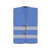 Chaleco reflectante ligero unisex Passau. Color azul.