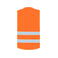 Chaleco reflectante ligero unisex Passau. Color naranja.