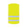 Chaleco reflectante ligero unisex Passau. Color amarillo.