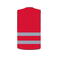 Chaleco reflectante ligero unisex Passau. Color rojo.