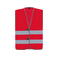 Chaleco reflectante ligero unisex Passau. Color rojo.