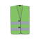 Chaleco reflectante ligero unisex Passau. Color verde.