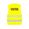 Chaleco reflectante "Visitante" unisex Passau. Color amarillo.