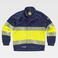 Cazadora alta visibilidad ignífuga, antiestática unisex B1182. Color azul marino/amarillo a. V..