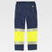 Pantalón alta visibilidad ignífuga, antiestática unisex B1484. Color azul marino/amarillo a. V..