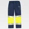 Pantalón alta visibilidad ignífuga, antiestática unisex B1484. Color azul marino/amarillo a. V..