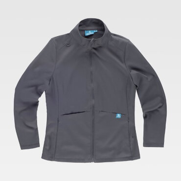 Chaqueta softshell tejido elástico bidireccional mujer B9136
