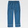 Pantalón tobillero mujer B9520. Color turquesa oscuro/blanco.